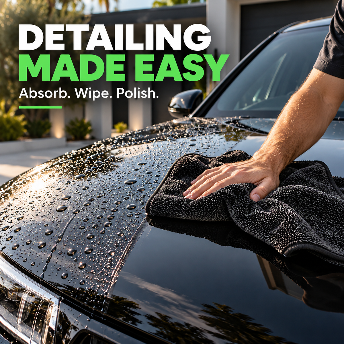 EzyClean microfiber cloth for car detailing and drying